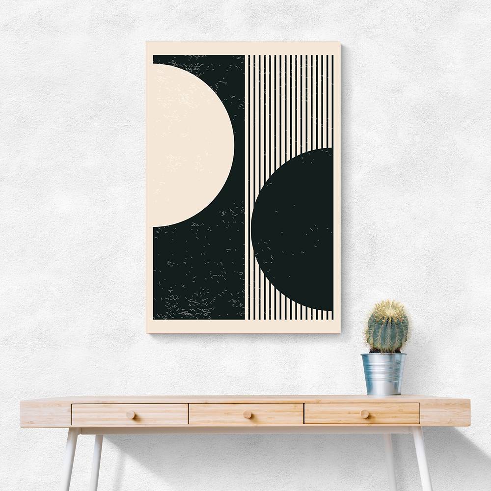 Black And White Planets Series #1 Wall Art