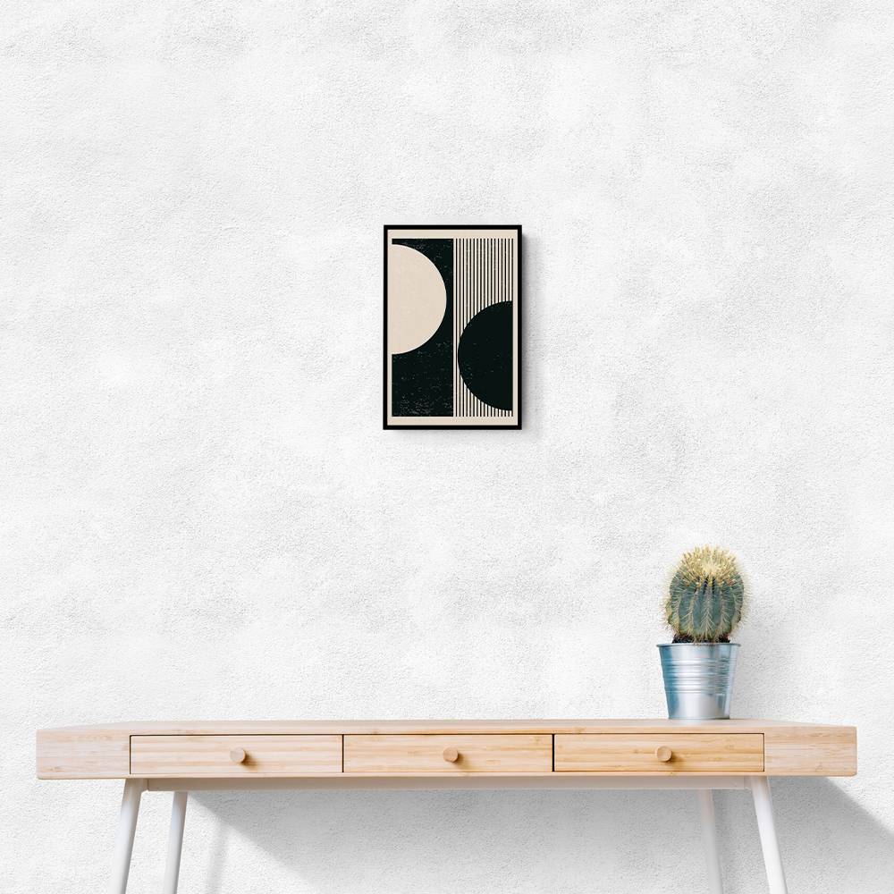 Black And White Planets Series #1 Wall Art