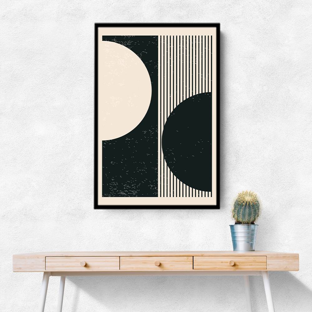 Black And White Planets Series #1 Wall Art