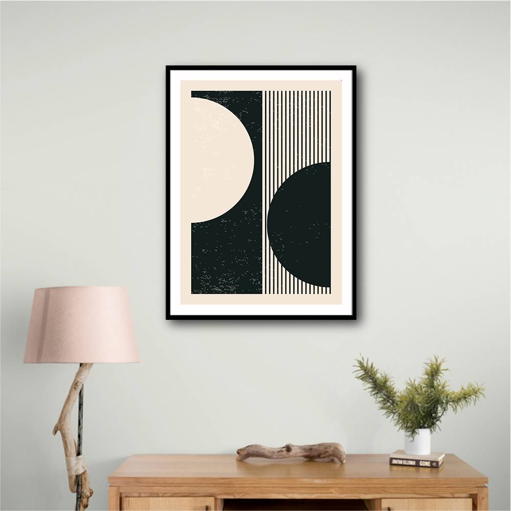 Black And White Planets Series #1 Wall Art