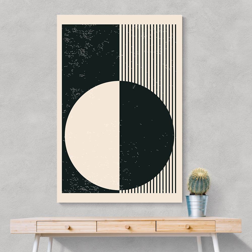 Black And White Planets Series #3 Wall Art