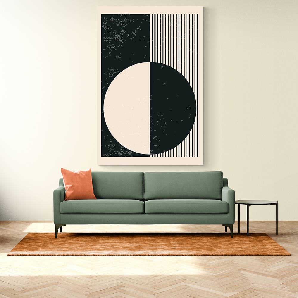 Black And White Planets Series #3 Wall Art