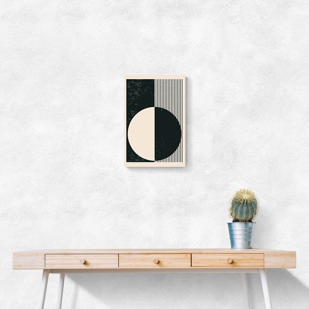 Black And White Planets Series #3 Wall Art