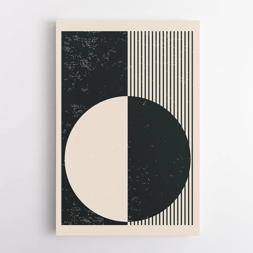 Black And White Planets Series #3 Wall Art