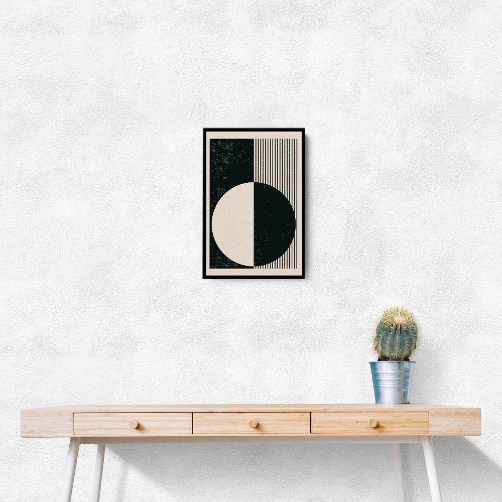 Black And White Planets Series #3 Wall Art