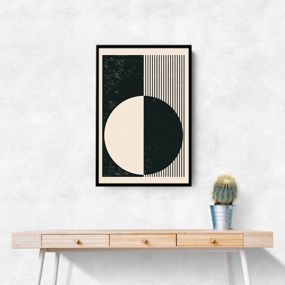 Black And White Planets Series #3 Wall Art