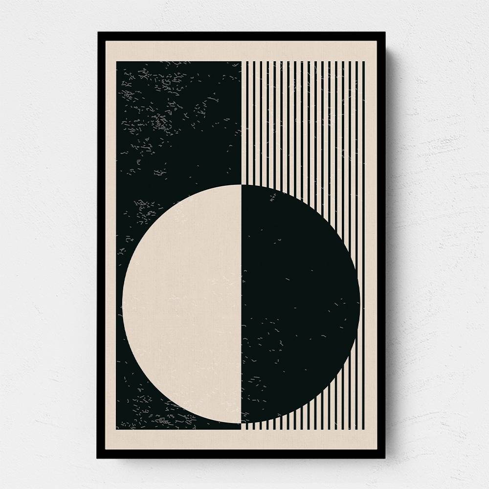 Black And White Planets Series #3 Wall Art