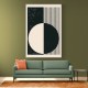 Black And White Planets Series #3 Wall Art