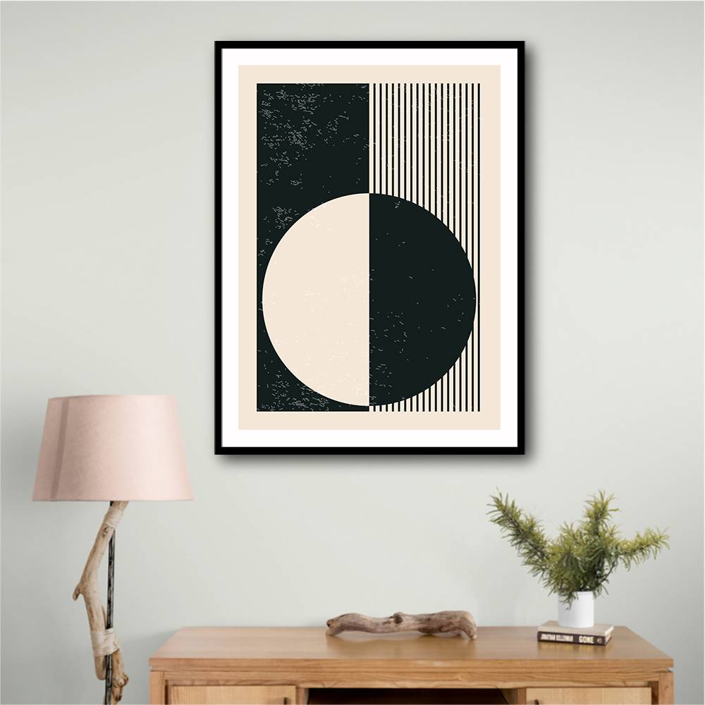 Black And White Planets Series #3 Wall Art