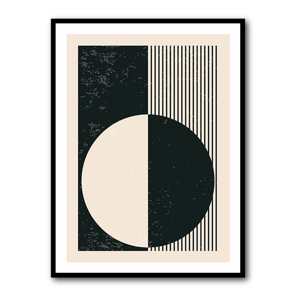 Black And White Planets Series #3 Wall Art