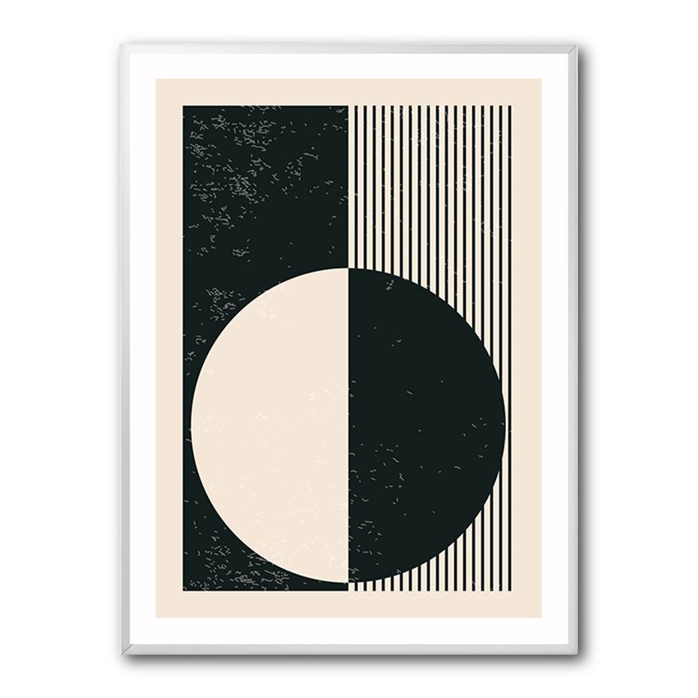 Black And White Planets Series #3 Wall Art