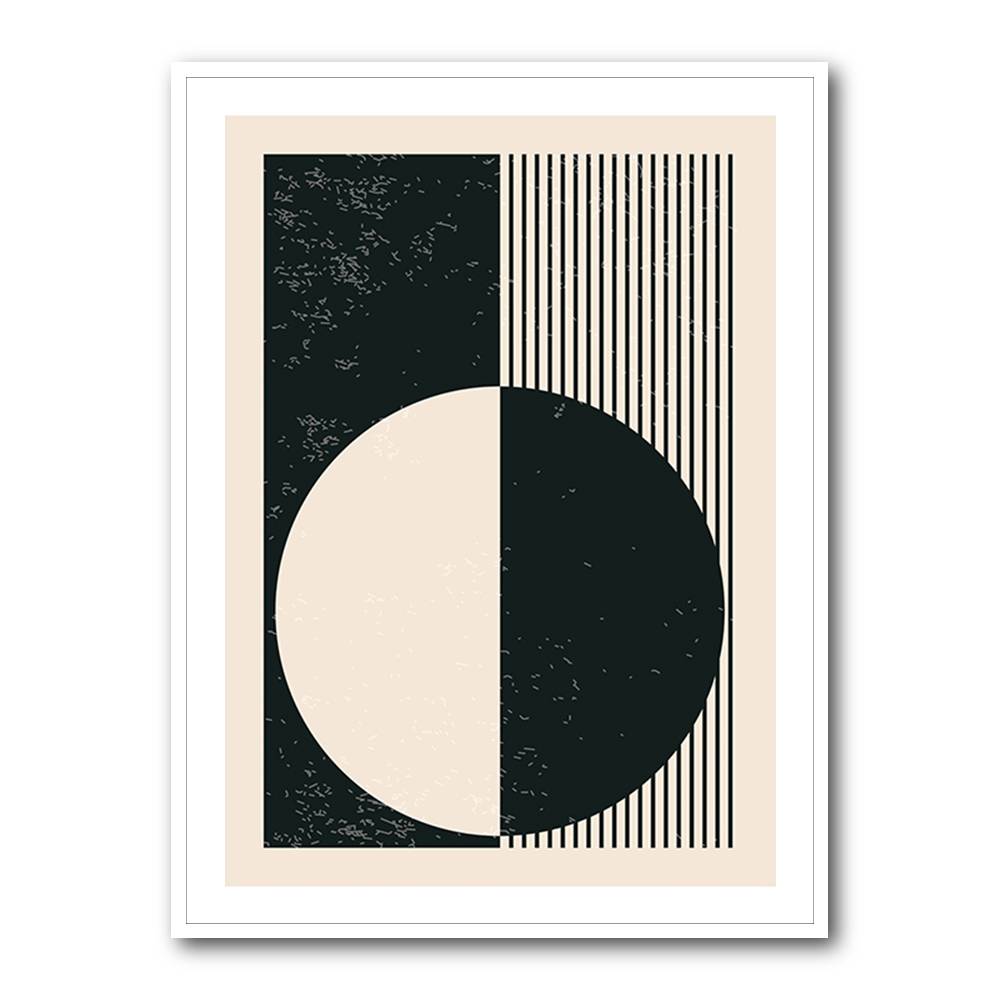 Black And White Planets Series #3 Wall Art