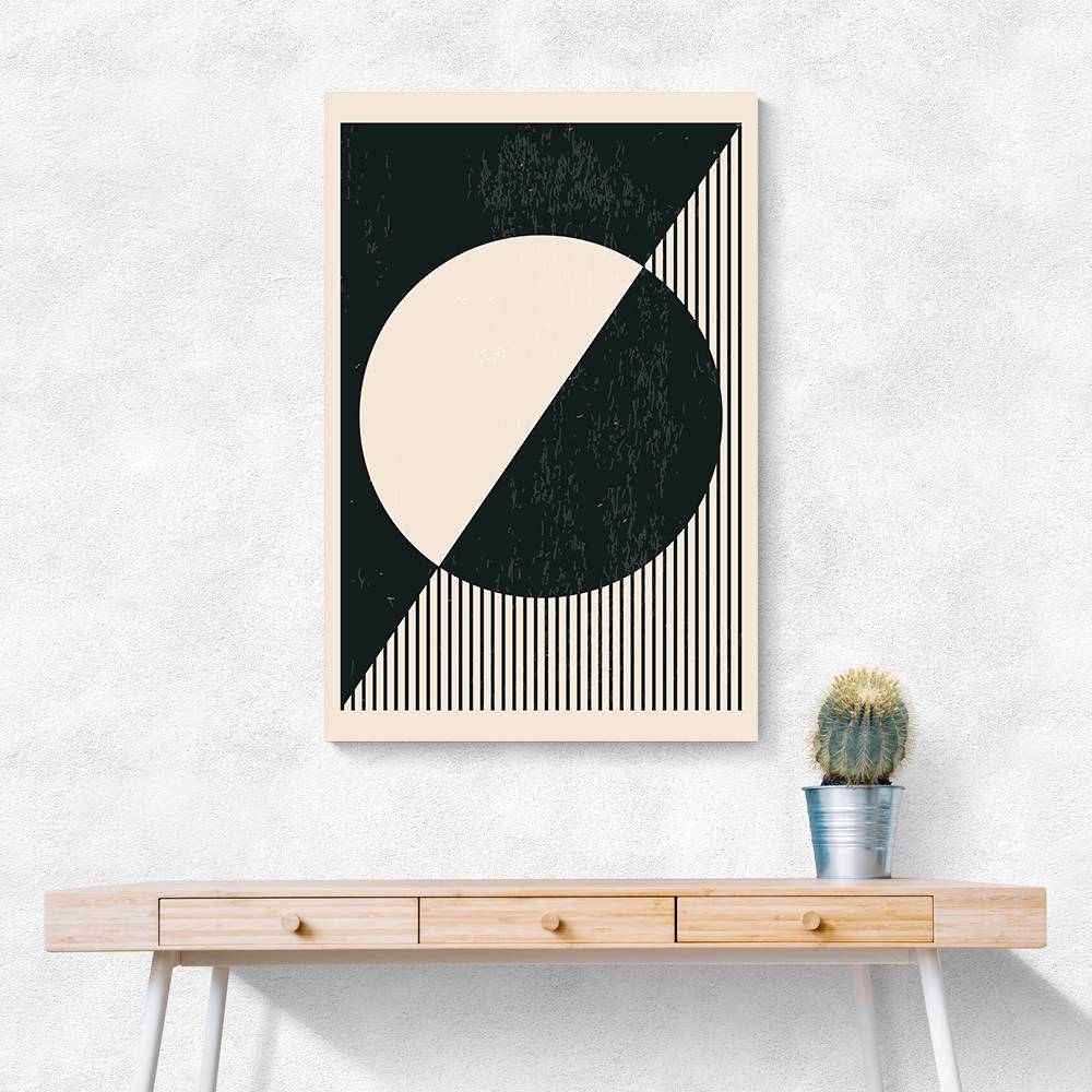 Black And White Planets Series #2 Wall Art