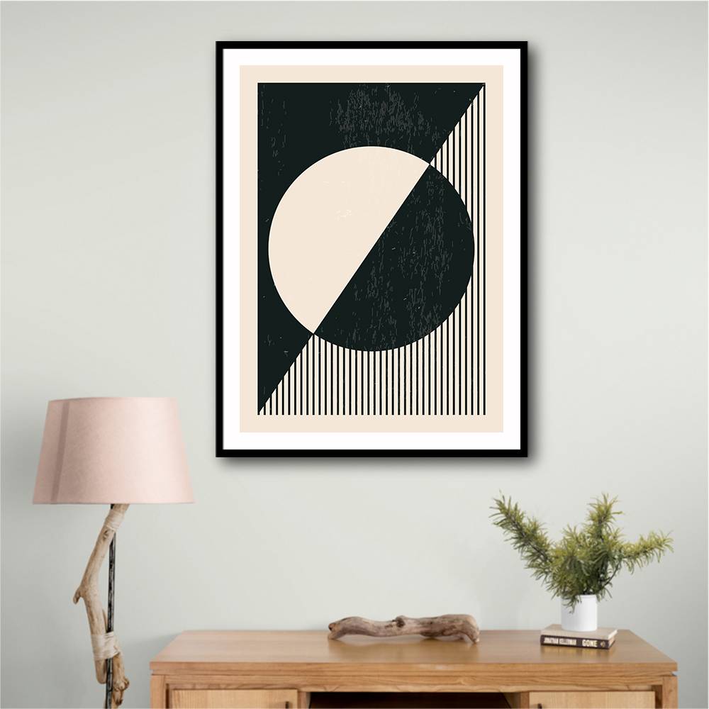 Black And White Planets Series #2 Wall Art