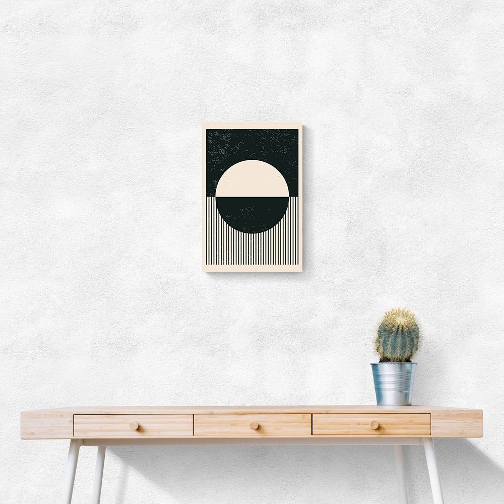 Black And White Planets Series #4 Wall Art