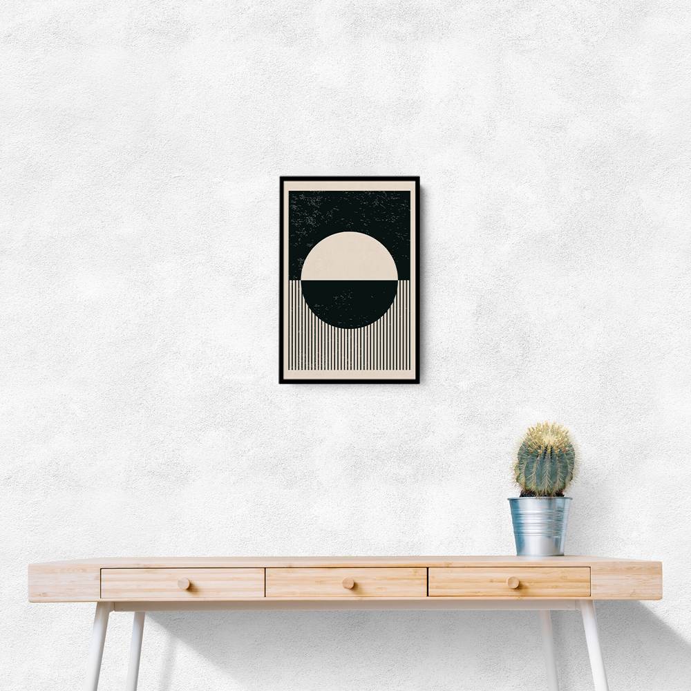 Black And White Planets Series #4 Wall Art