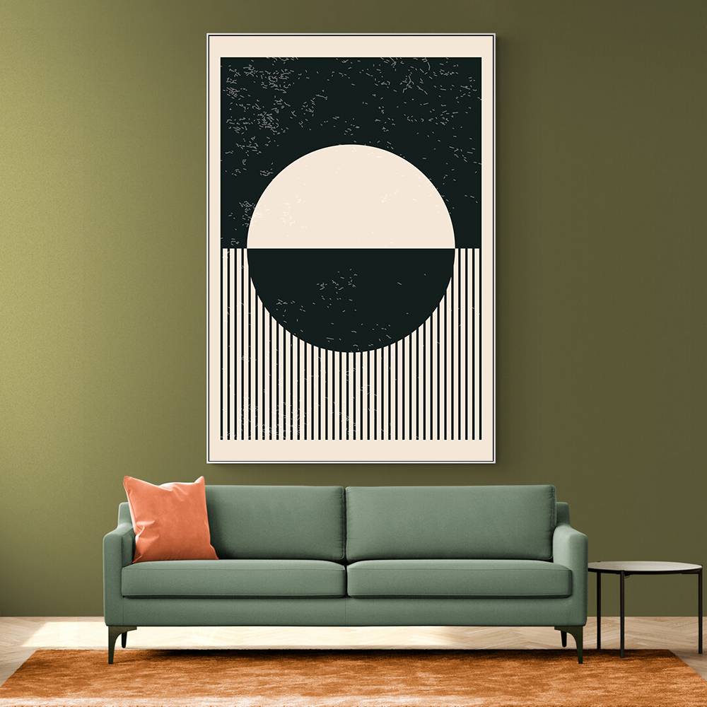 Black And White Planets Series #4 Wall Art