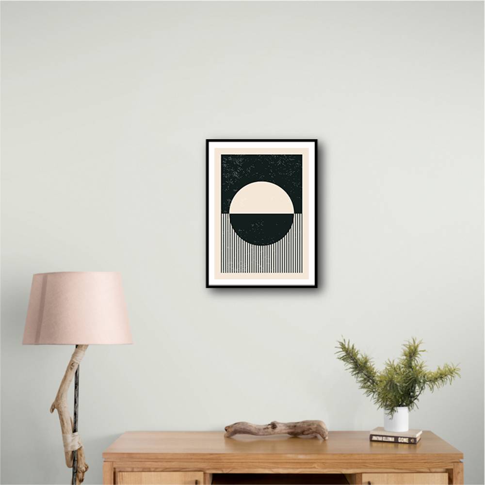 Black And White Planets Series #4 Wall Art