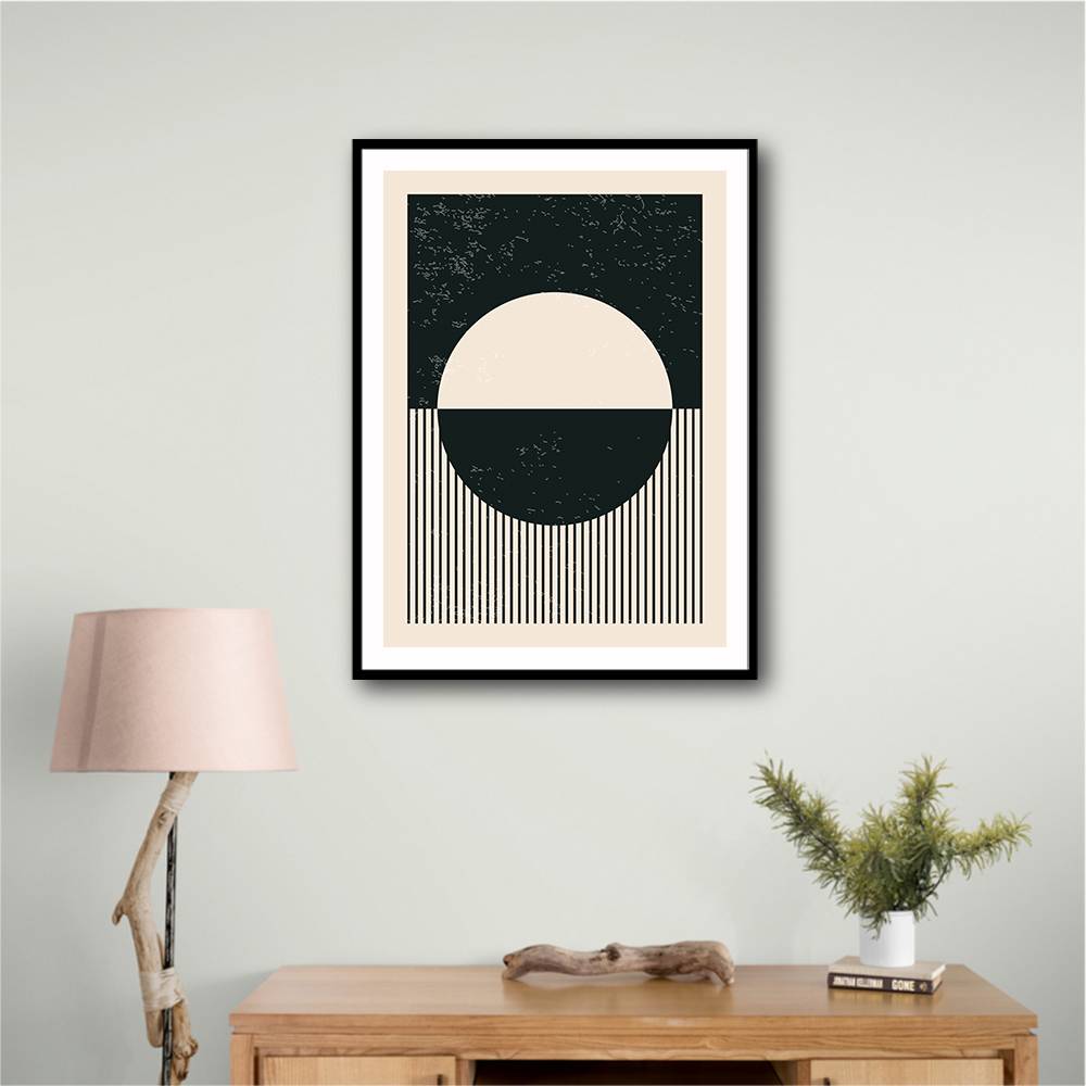 Black And White Planets Series #4 Wall Art