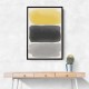 Black And Yellow Watercolor #1 Wall Art