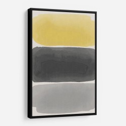 Black And Yellow Watercolor #1 Wall Art