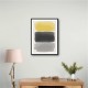 Black And Yellow Watercolor #1 Wall Art