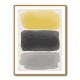 Black And Yellow Watercolor #1 Wall Art