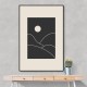 Black Minimal Mountains #3 Wall Art