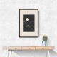 Black Minimal Mountains #3 Wall Art