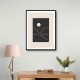 Black Minimal Mountains #3 Wall Art