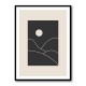 Black Minimal Mountains #3 Wall Art