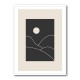 Black Minimal Mountains #3 Wall Art