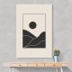 Black Minimal Mountains #4 Wall Art