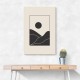 Black Minimal Mountains #4 Wall Art