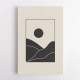 Black Minimal Mountains #4 Wall Art