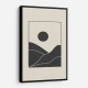 Black Minimal Mountains #4 Wall Art