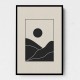 Black Minimal Mountains #4 Wall Art