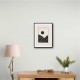 Black Minimal Mountains #4 Wall Art