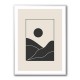 Black Minimal Mountains #4 Wall Art