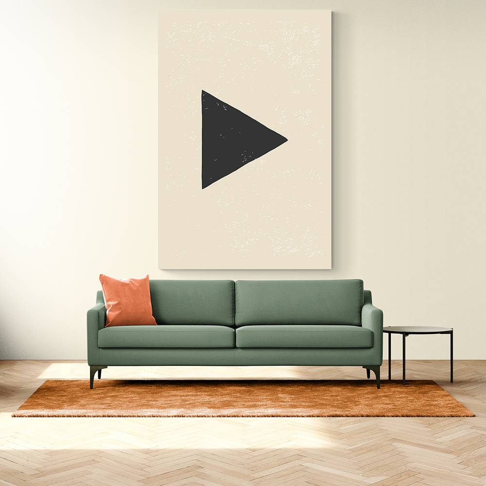 Black Minimal Shapes Series #1 Wall Art