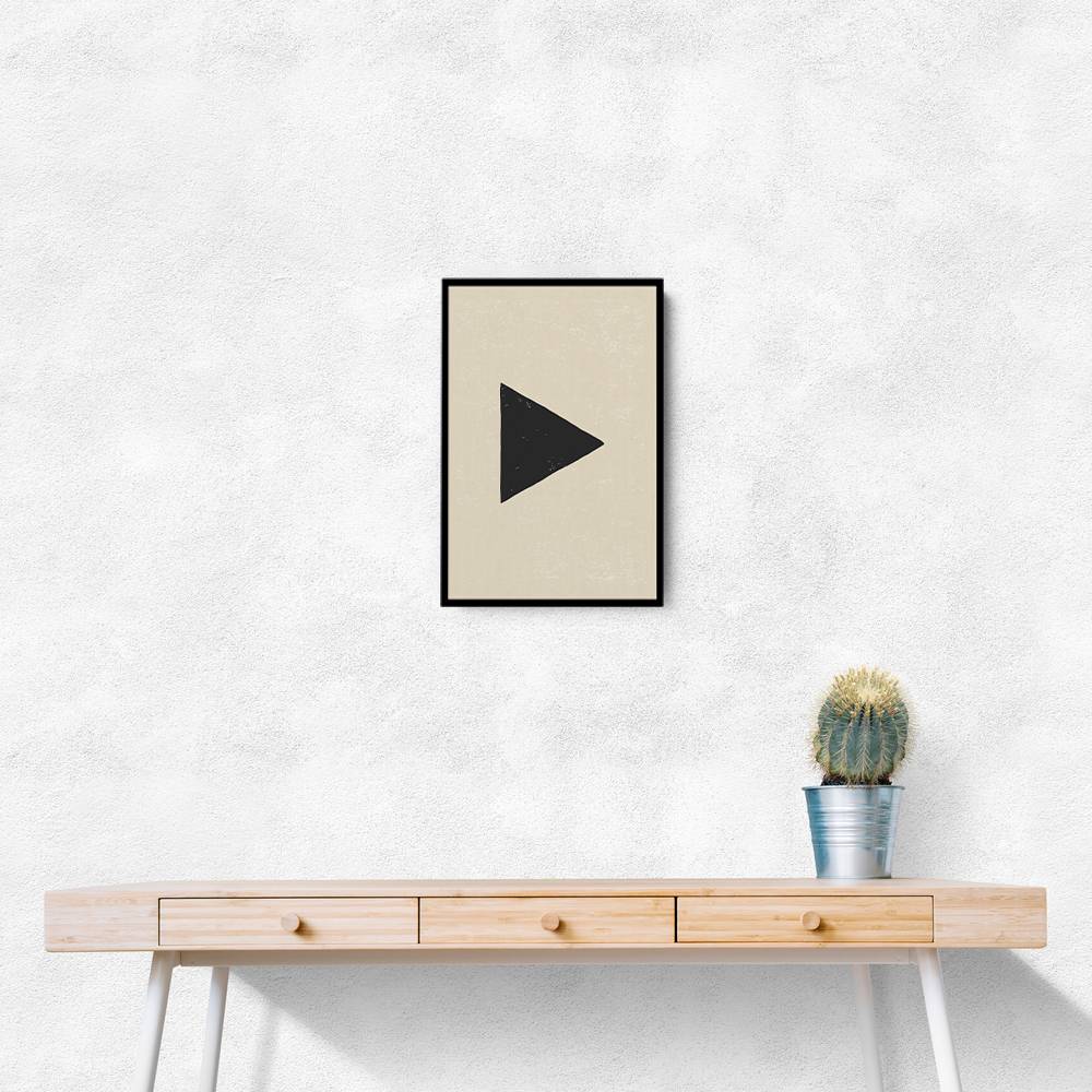 Black Minimal Shapes Series #1 Wall Art