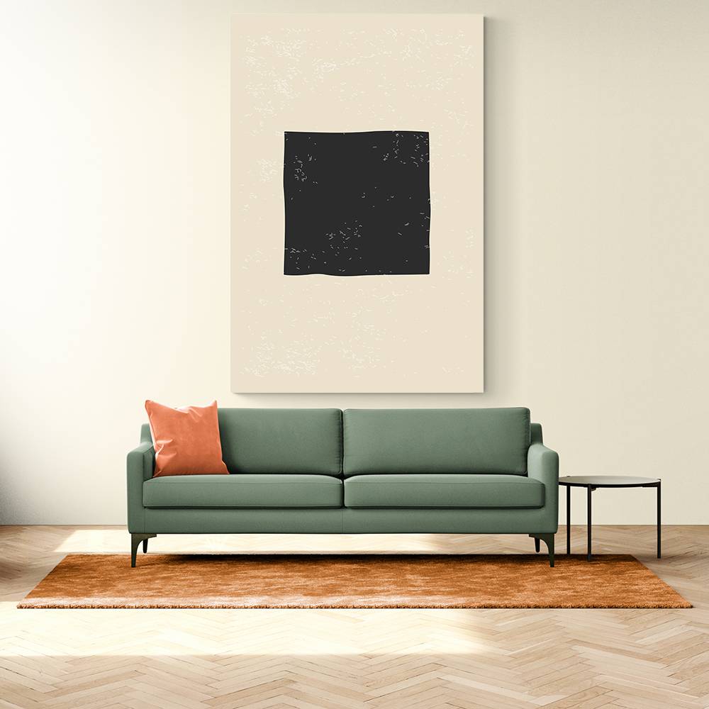 Black Minimal Shapes Series #3 Wall Art