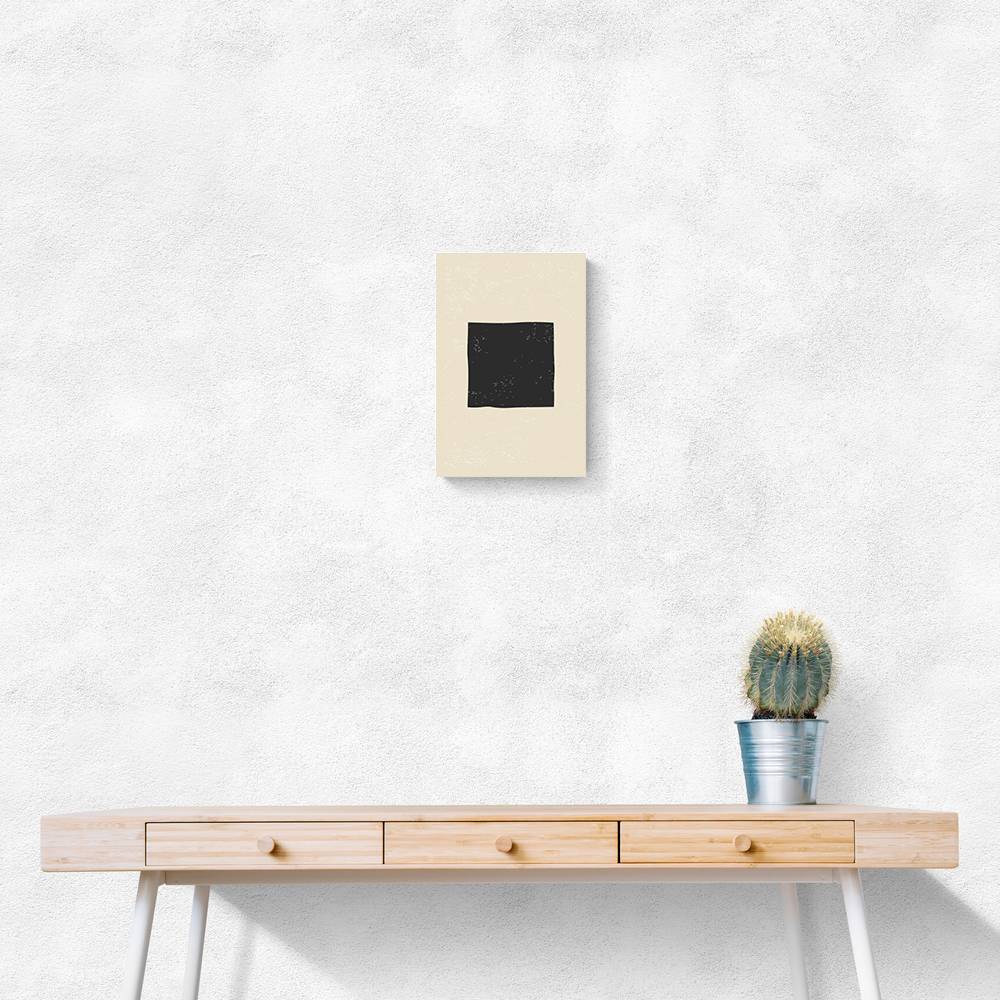 Black Minimal Shapes Series #3 Wall Art