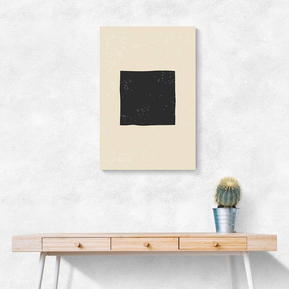 Black Minimal Shapes Series #3 Wall Art