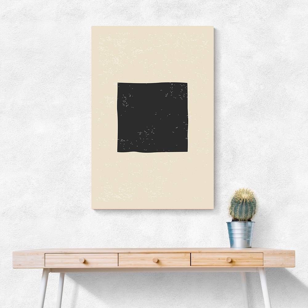 Black Minimal Shapes Series #3 Wall Art