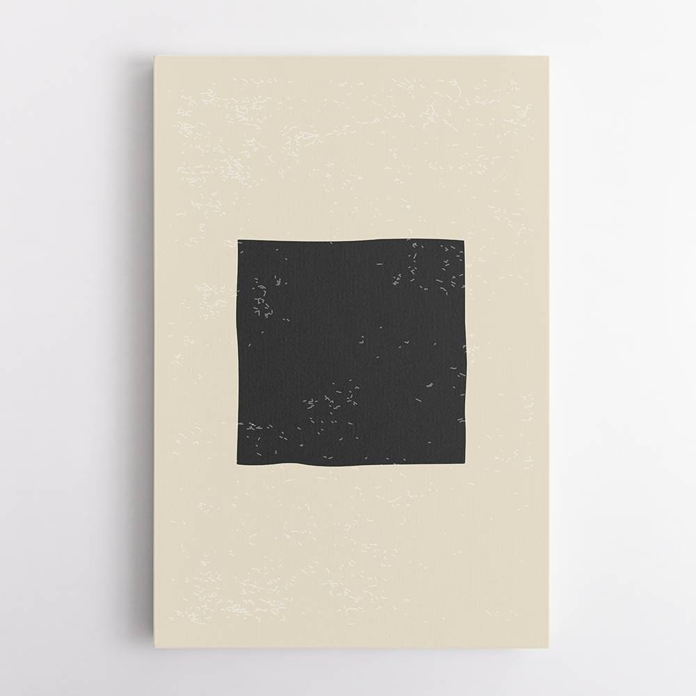 Black Minimal Shapes Series #3 Wall Art