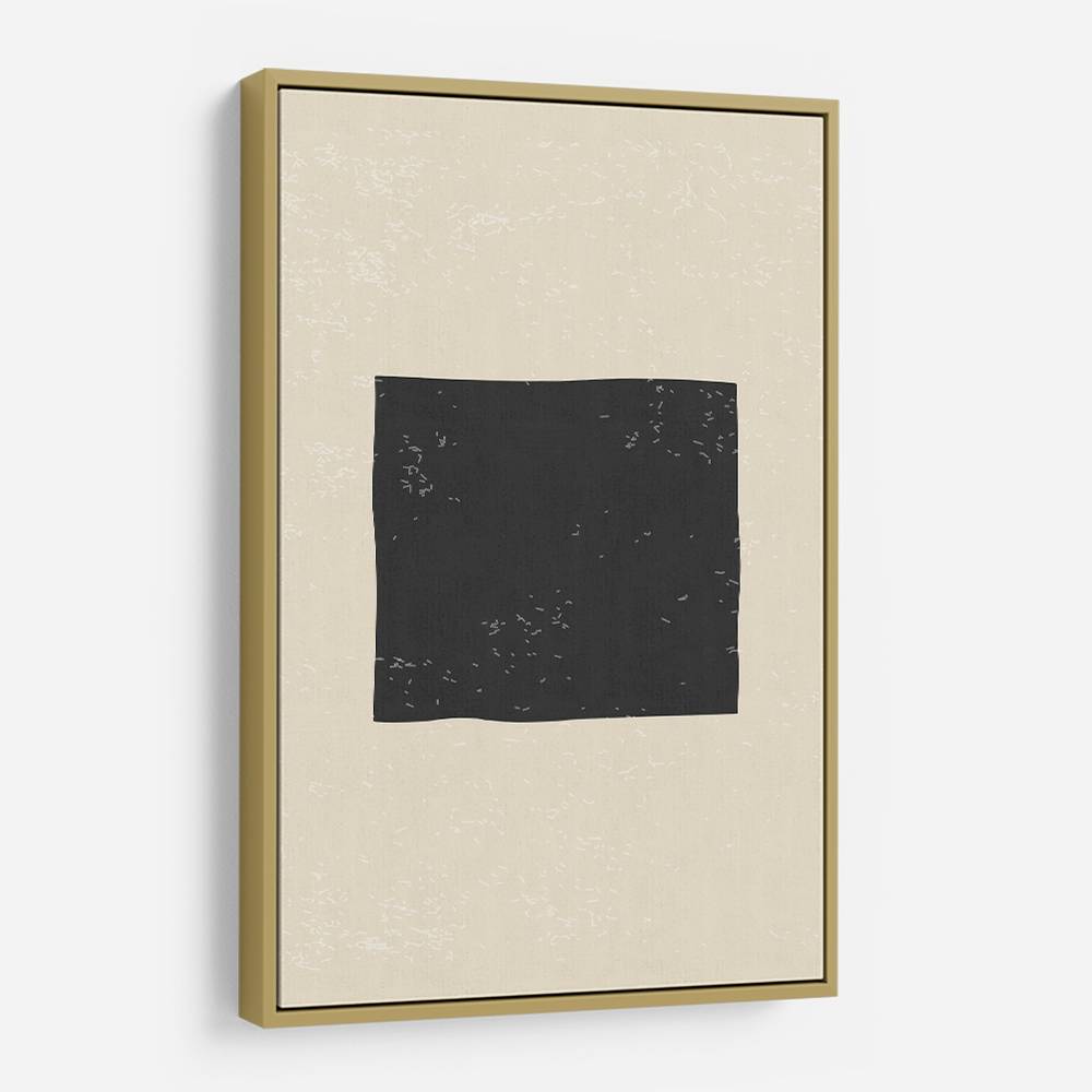 Black Minimal Shapes Series #3 Wall Art