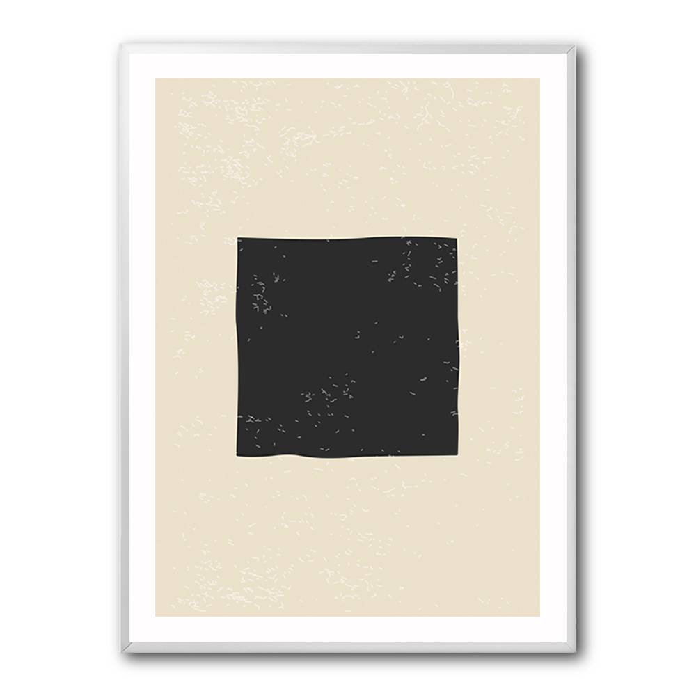 Black Minimal Shapes Series #3 Wall Art