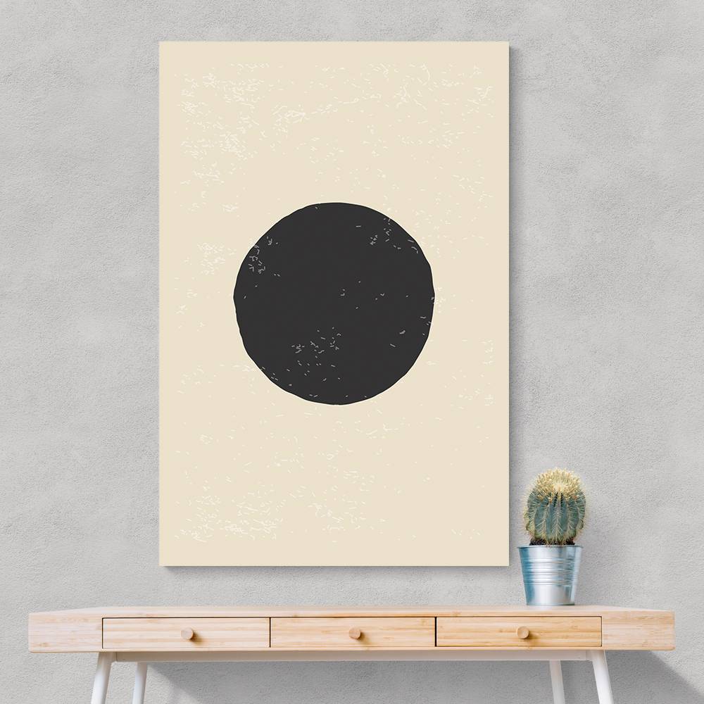 Black Minimal Shapes Series #4 Wall Art