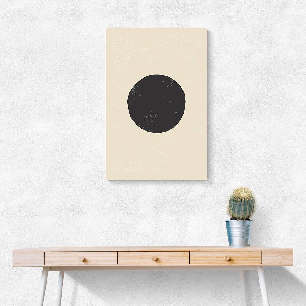 Black Minimal Shapes Series #4 Wall Art